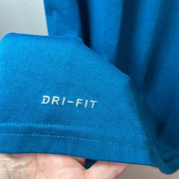 Nike Mens Legent Dri-Fit T-Shirt Teal Blue Crew Neck Lightweight Athletic Sz XXL - Picture 10 of 11